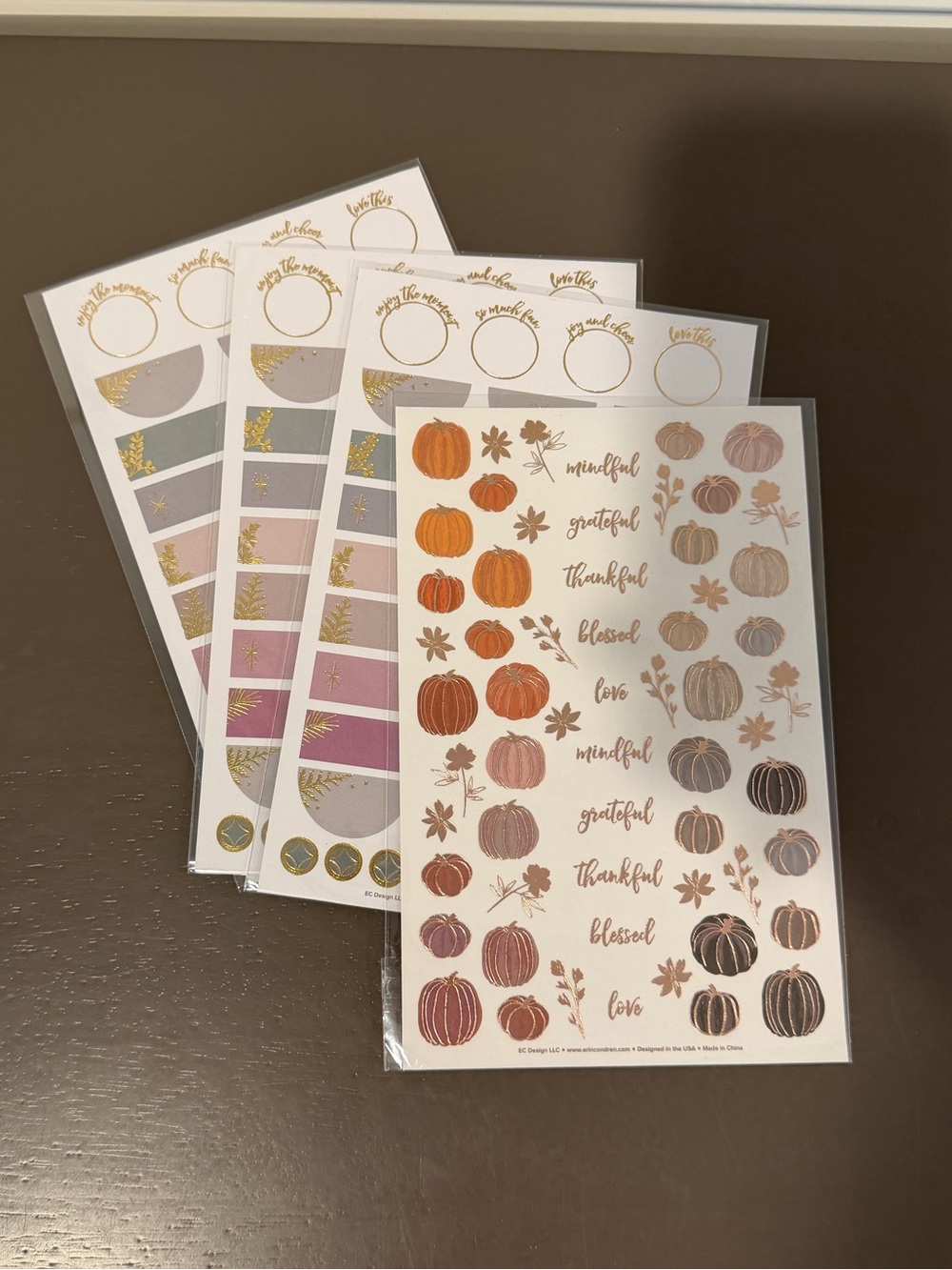 Erin Condren Seasonal Surprise Box Exclusive Sticker Sheets